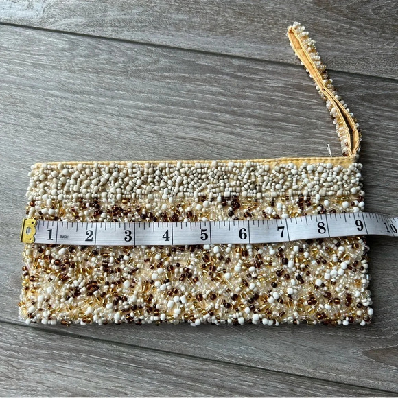 Suzie  Blue Beaded Evening Clutch - Picture 10 of 11